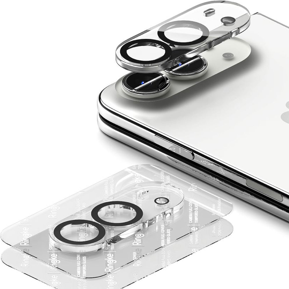 Kameraschutz für iPhone Duo, Ringke Camera Full Cover Glass, 2 Stück, Schwarz (5/7)