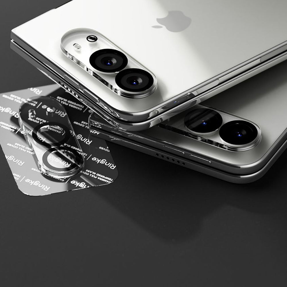 Kameraschutz für iPhone Duo, Ringke Camera Full Cover Glass, 2 Stück, Schwarz (6/7)