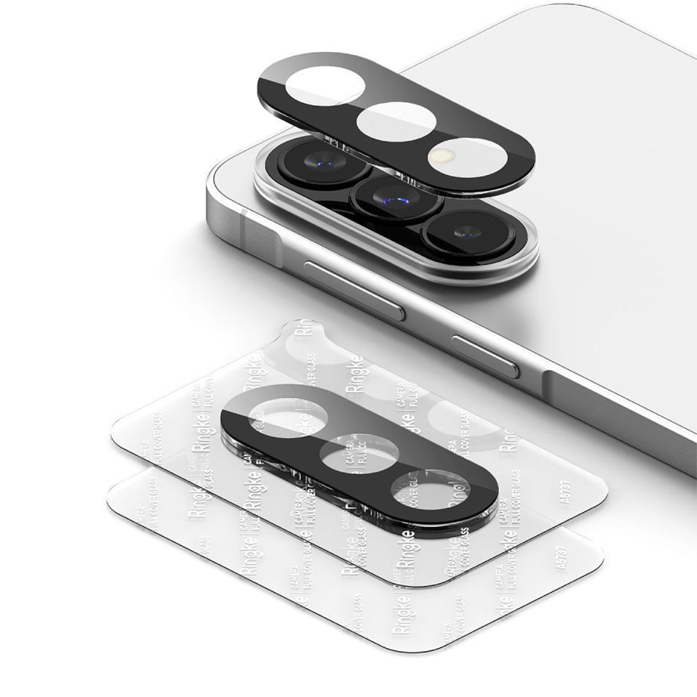Kameraschutz für Galaxy A57 5G / A37 5G, Ringke Camera Full Cover Glass, 2 Stück, Transparent-Schwarz