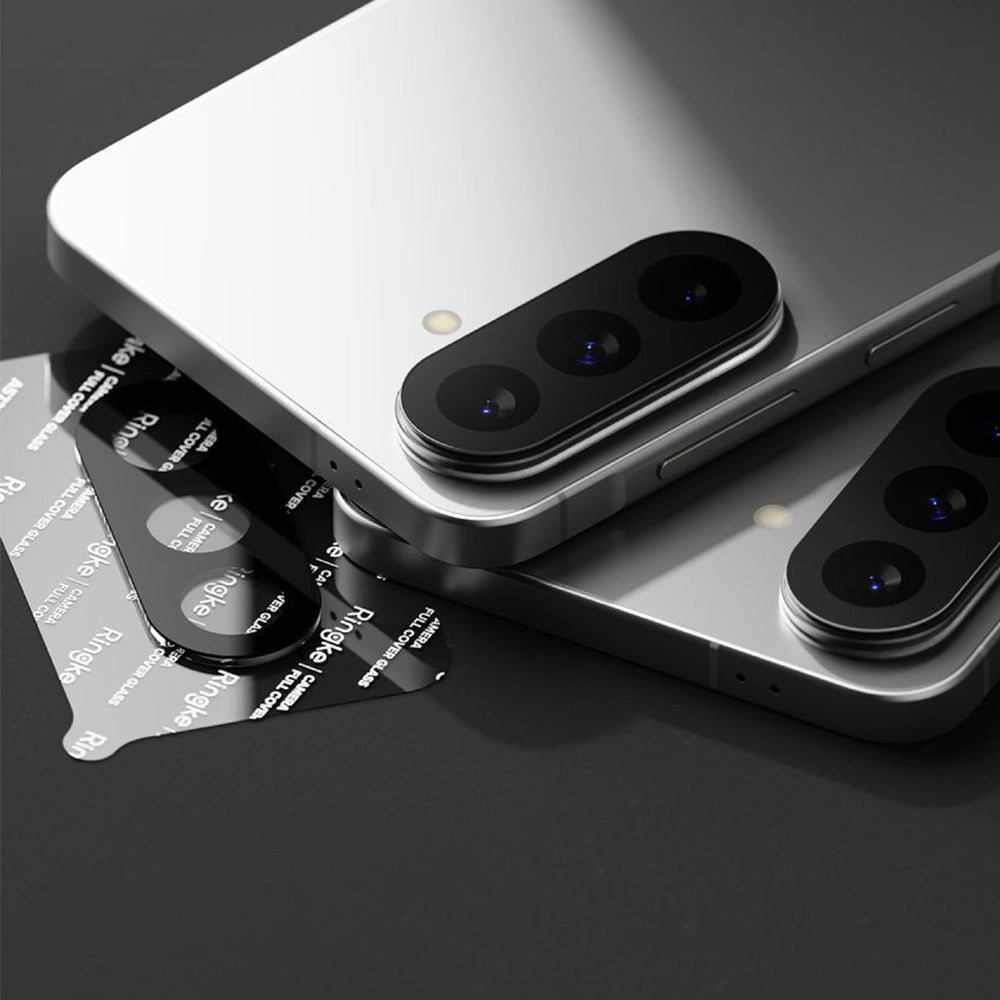 Kameraschutz für Galaxy A57 5G / A37 5G, Ringke Camera Full Cover Glass, 2 Stück, Transparent-Schwarz