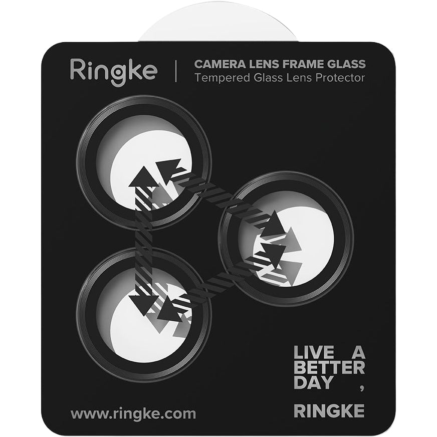 Kameraschutz für iPhone 17 Pro Max / 17 Pro, Ringke Camera Lens Frame Glass, 2-Pack, Schwarz und Transparent