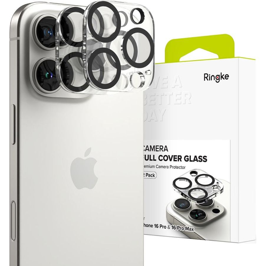 Gehärtetes Glas für die Kamera für iPhone 16 Pro Max / 16 Pro, Ringke Camera Protector, 2 Stück
