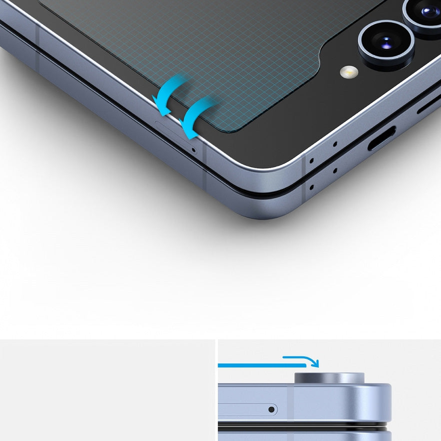 Glas für den äußeren Bildschirm für Galaxy Z Flip7 FE / 6, Ringke Cover Display 2-Pack