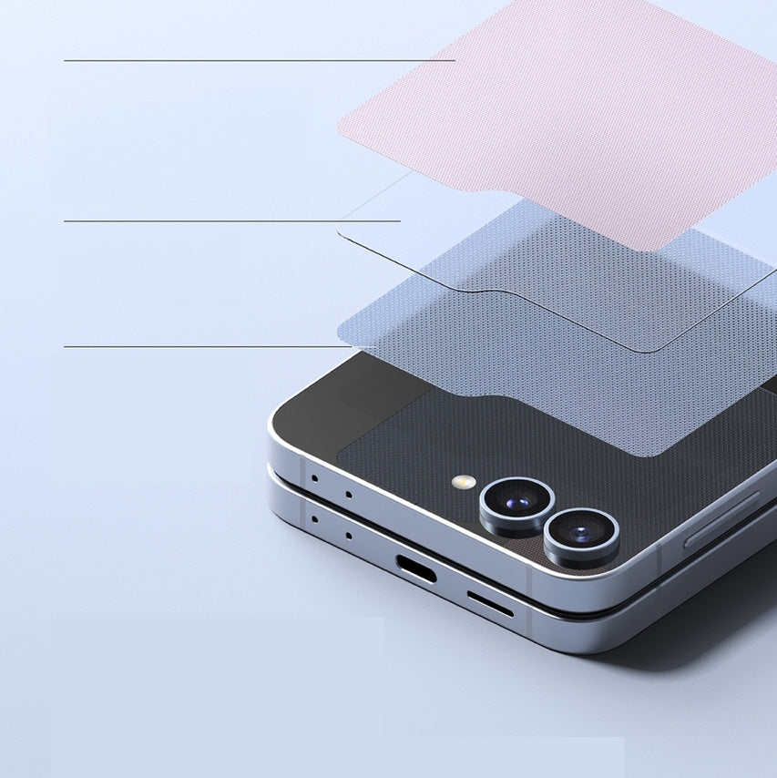 Glas für den äußeren Bildschirm für Galaxy Z Flip7 FE / 6, Ringke Cover Display 2-Pack