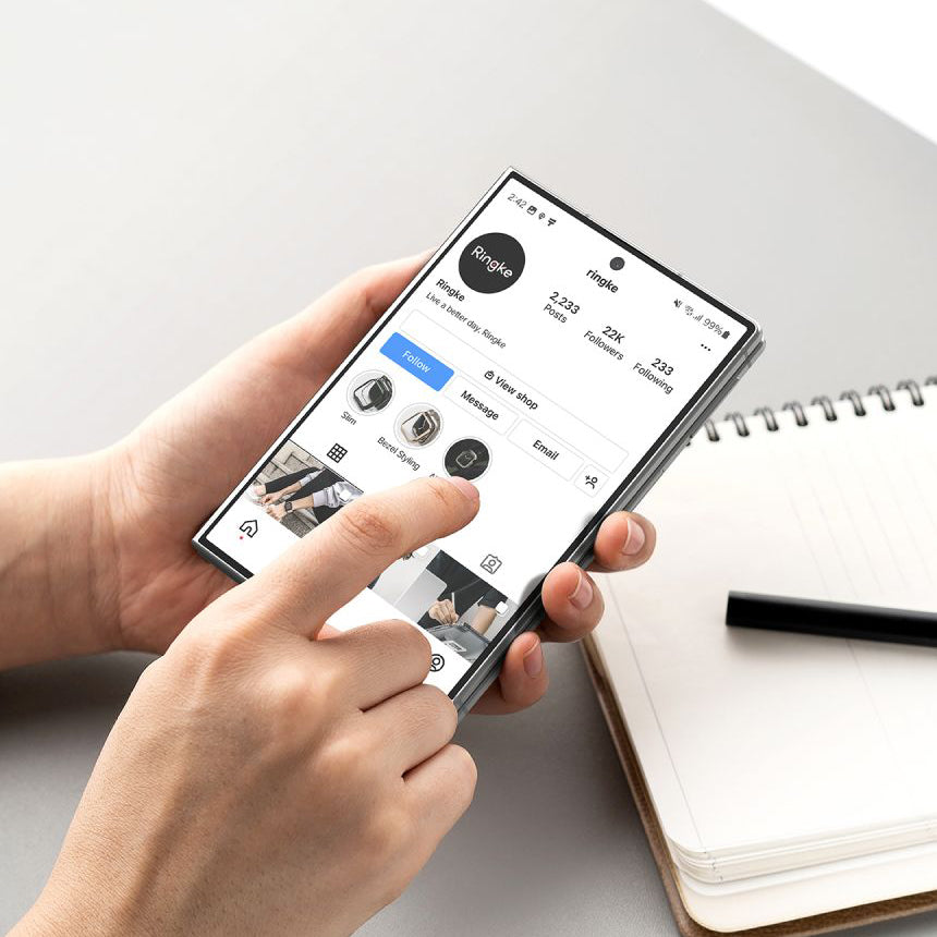 Gehärtetes Bildschirmglas mit Applikator für Galaxy Z Fold8, Ringke Cover Display Easy Slide, Transparent, 2 Stück