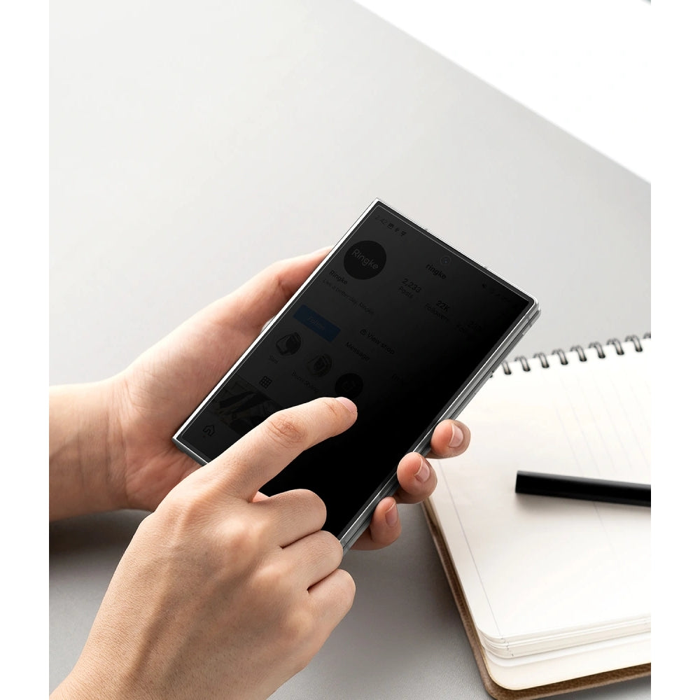 Sichtschutzglas mit Applikator für Galaxy Z Fold8, Ringke Easy Slide Privacy 360, 2 Stück