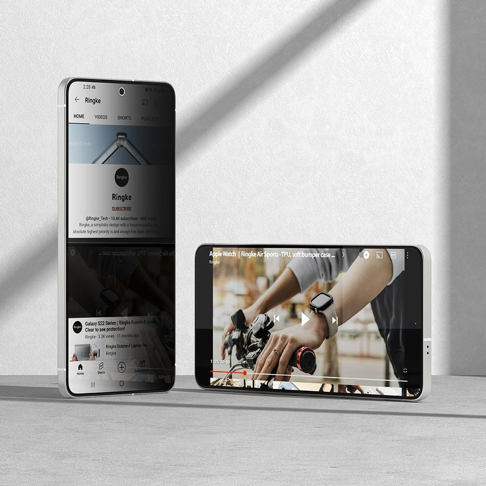 Sichtschutzglas mit Applikator für Galaxy S25 Edge, Ringke Easy Slide, 2 Stück