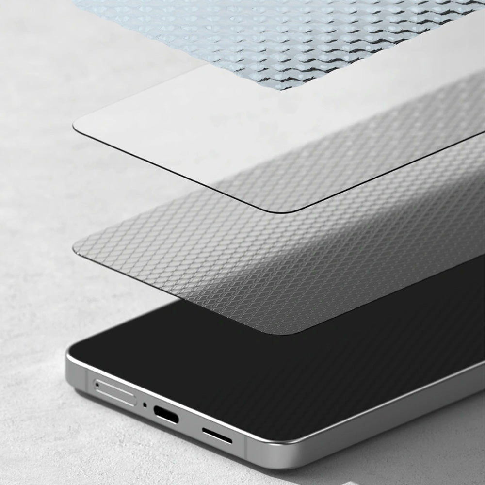 Gehärtetes Bildschirmglas mit Applikator für Galaxy S26 Plus, Ringke Easy Slide, 2 Stück