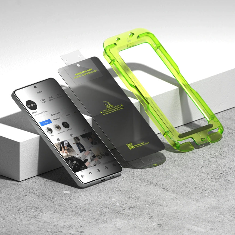 Sichtschutzglas mit Applikator für Galaxy S26, Ringke Easy Slide, 2 Stück