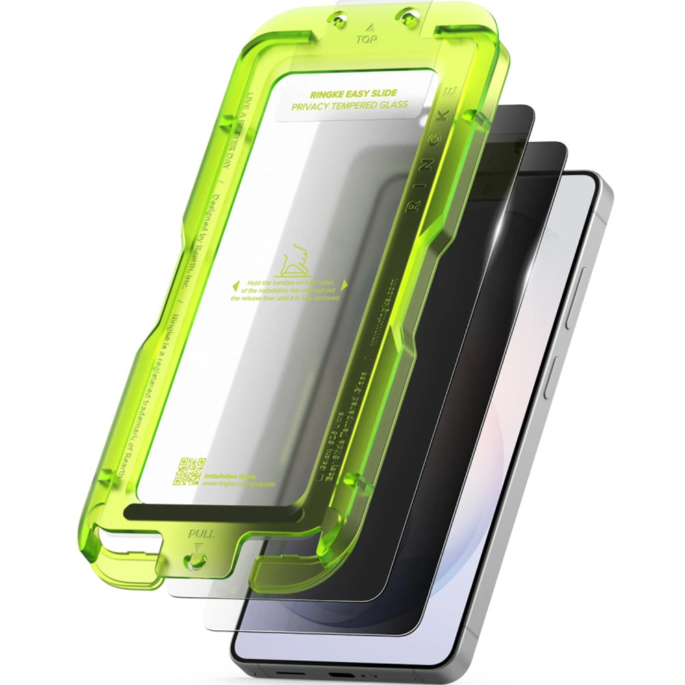 Sichtschutzglas mit Applikator für Galaxy S26 Ultra, Ringke Easy Slide, 2 Stück