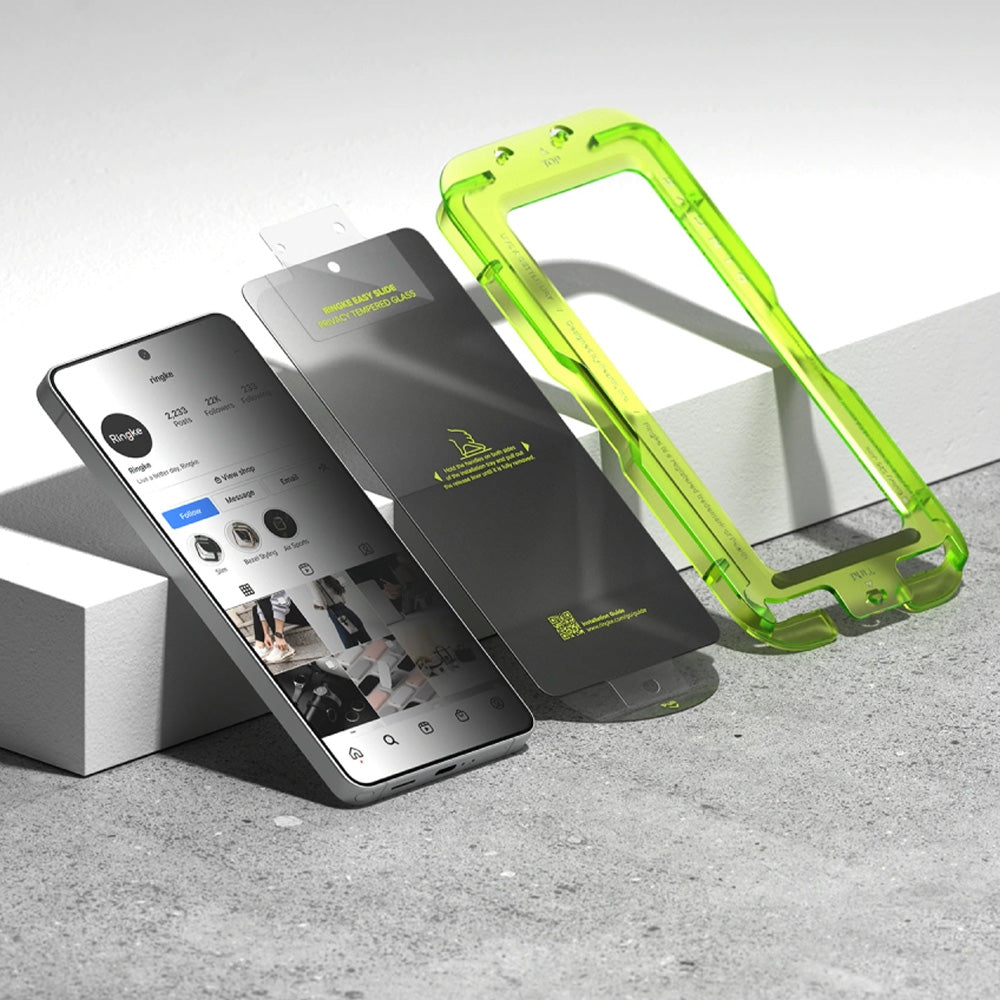 Sichtschutzglas mit Applikator für Galaxy S26 Ultra, Ringke Easy Slide, 2 Stück