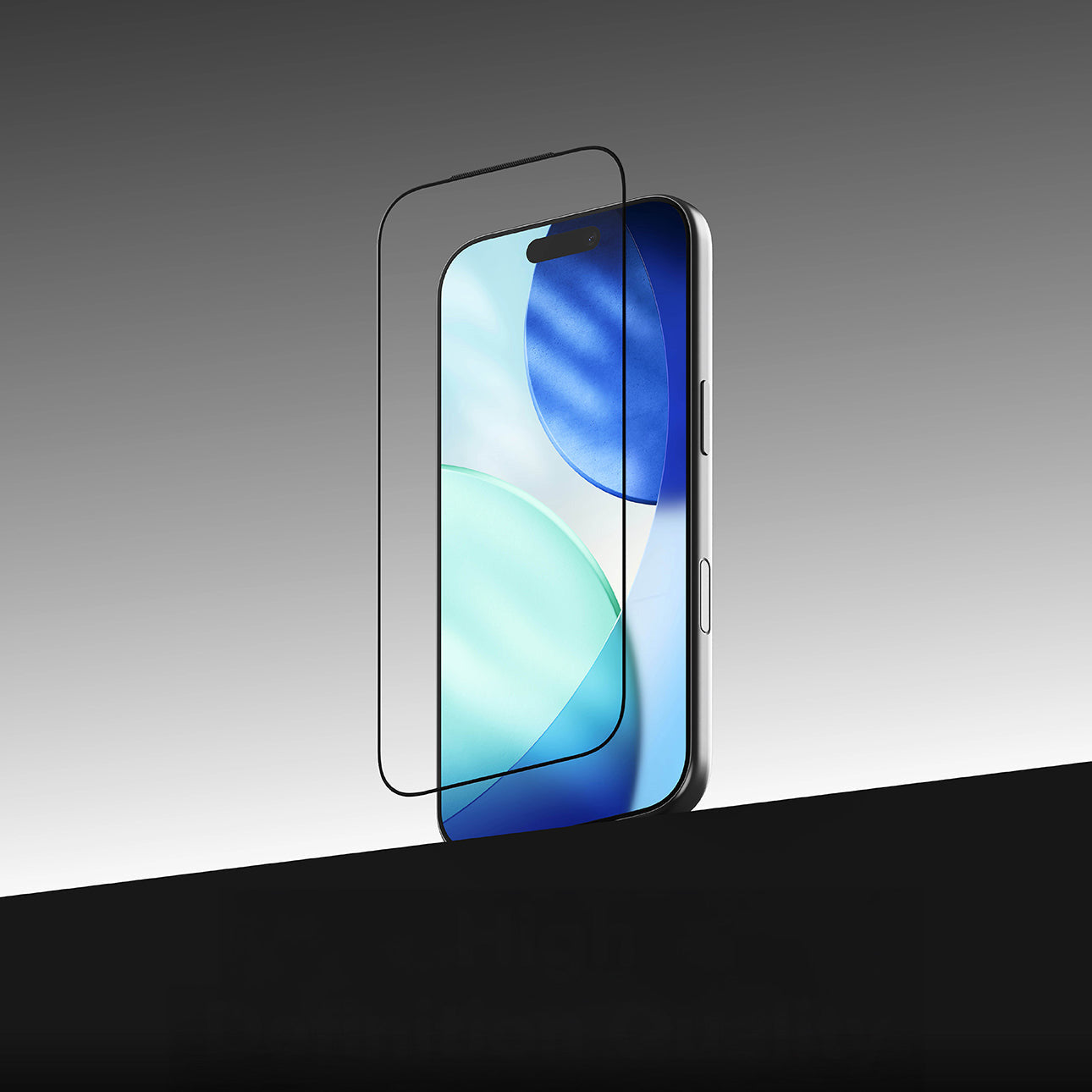 Gehärtetes Antireflexglas mit Applikator für iPhone 17 Pro Max, Ringke Easy Slide AR, 1 Stück, schwarzer Rahmen