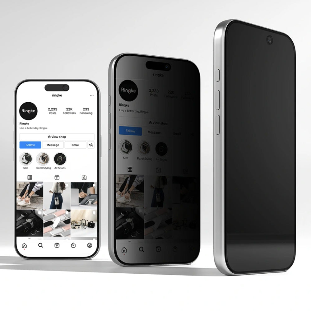 Sichtschutzglas mit Applikator für iPhone 18 Pro Max, Ringke Easy Slide, 2 Stück (3/6)