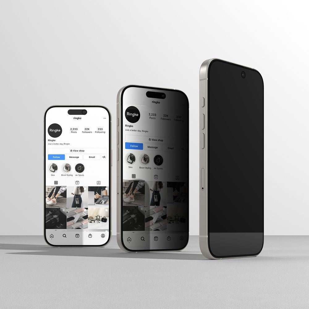 Sichtschutzglas mit Applikator für Samsung Galaxy S25, Ringke Easy Slide, 2 Stück