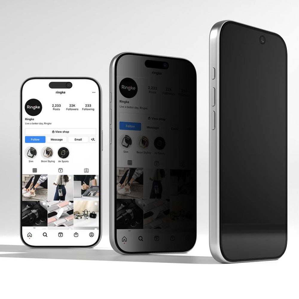 Sichtschutzglas mit Applikator für iPhone 18 Pro, Ringke Easy Slide, 2 Stück (3/6)