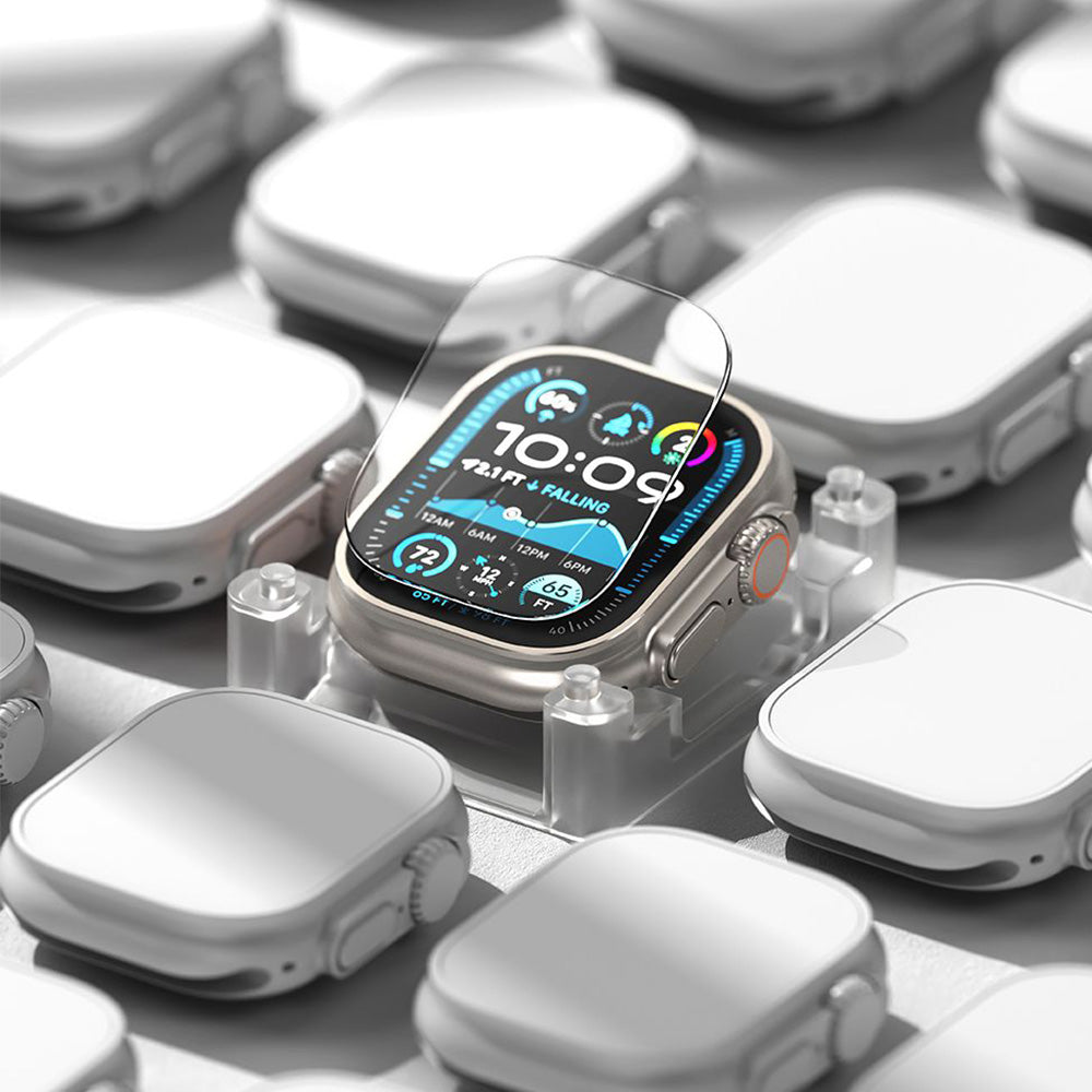 Gehärtetes Glas für Apple Watch Ultra 4/3/2/1 49 mm, Ringke Easy Slide Tempered Glass, Transparent