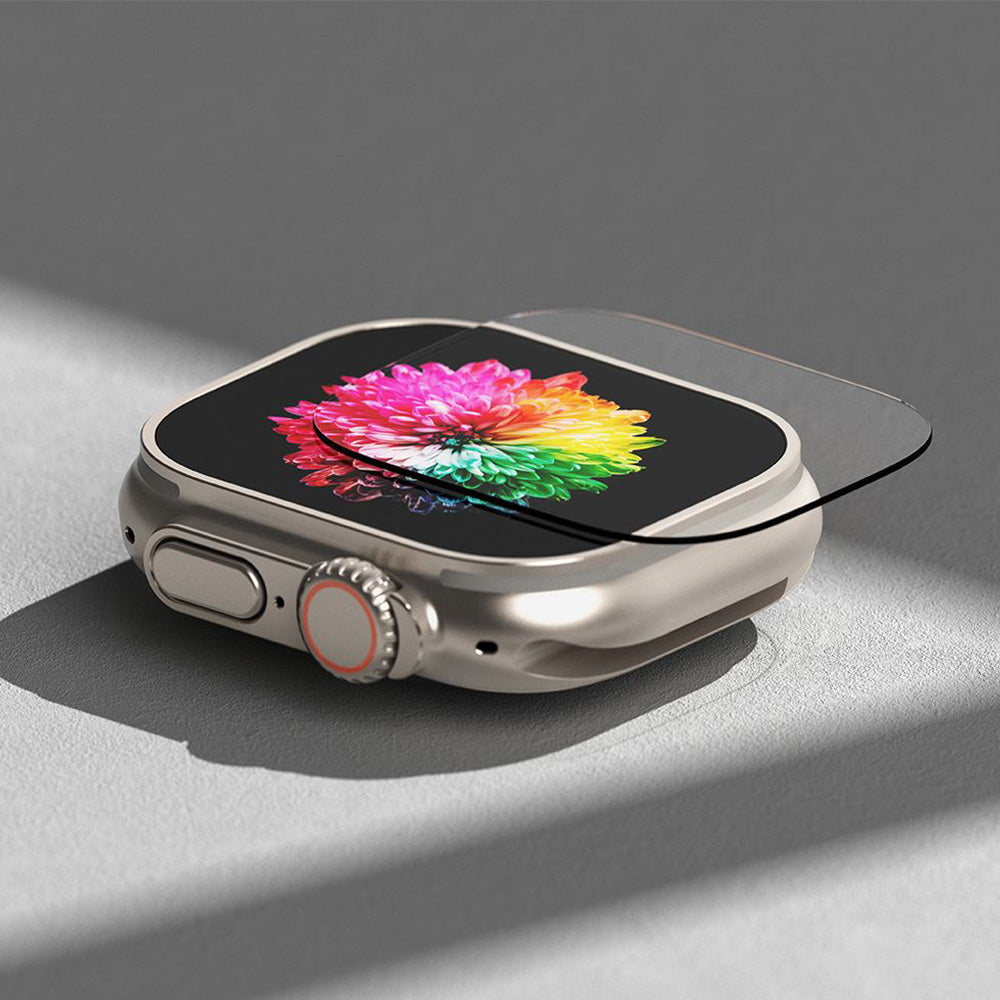 Gehärtetes Glas für Apple Watch Ultra 4/3/2/1 49 mm, Ringke Easy Slide Tempered Glass, Transparent