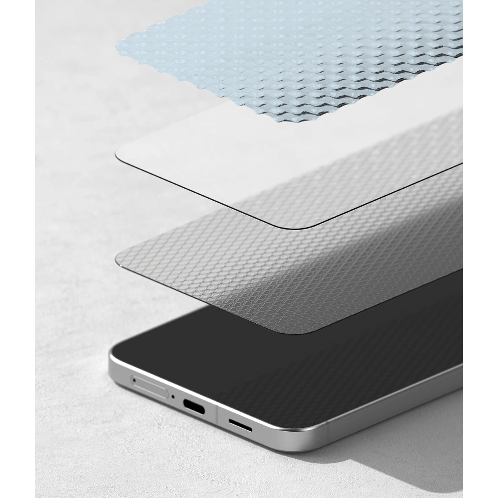 Gehärtetes Bildschirmglas mit Applikator für Galaxy A57 5G, Ringke Easy Slide, 2 Stück