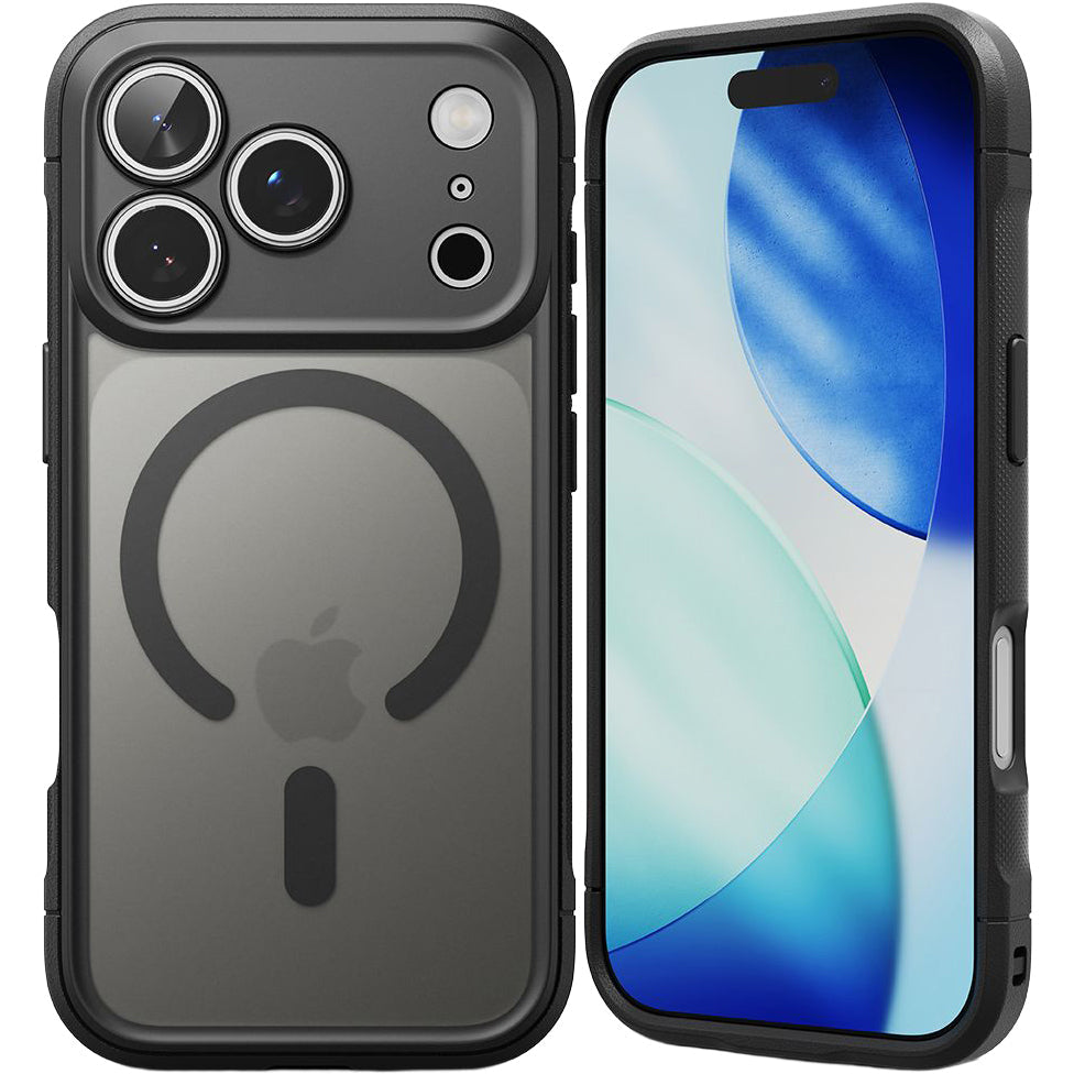Handyhülle für iPhone 17 Pro, Ringke Fusion Bold Magnetic, Schwarz und Transparent