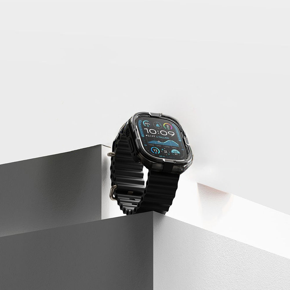 Schutzhülle für Apple Watch Ultra 4/3/2/1 49 mm, Ringke Fusion Bumper, Schwarz