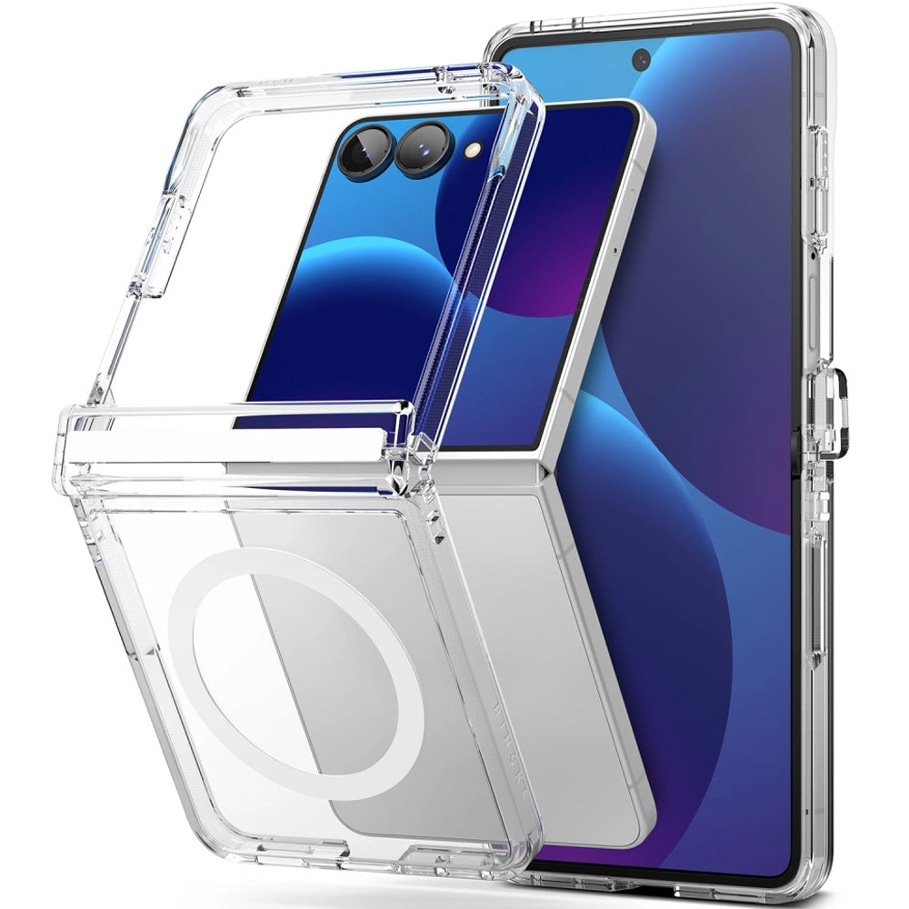 Handyhülle für Galaxy Z Flip8, Ringke Fusion Flap Magnetic mit MagSafe, Transparent (1/9)