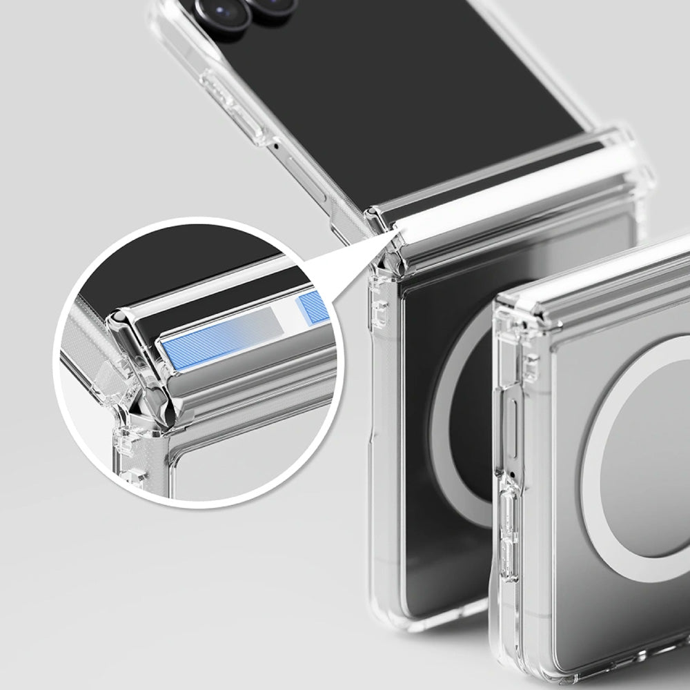 Handyhülle für Galaxy Z Flip8, Ringke Fusion Flap Magnetic mit MagSafe, Transparent (7/9)