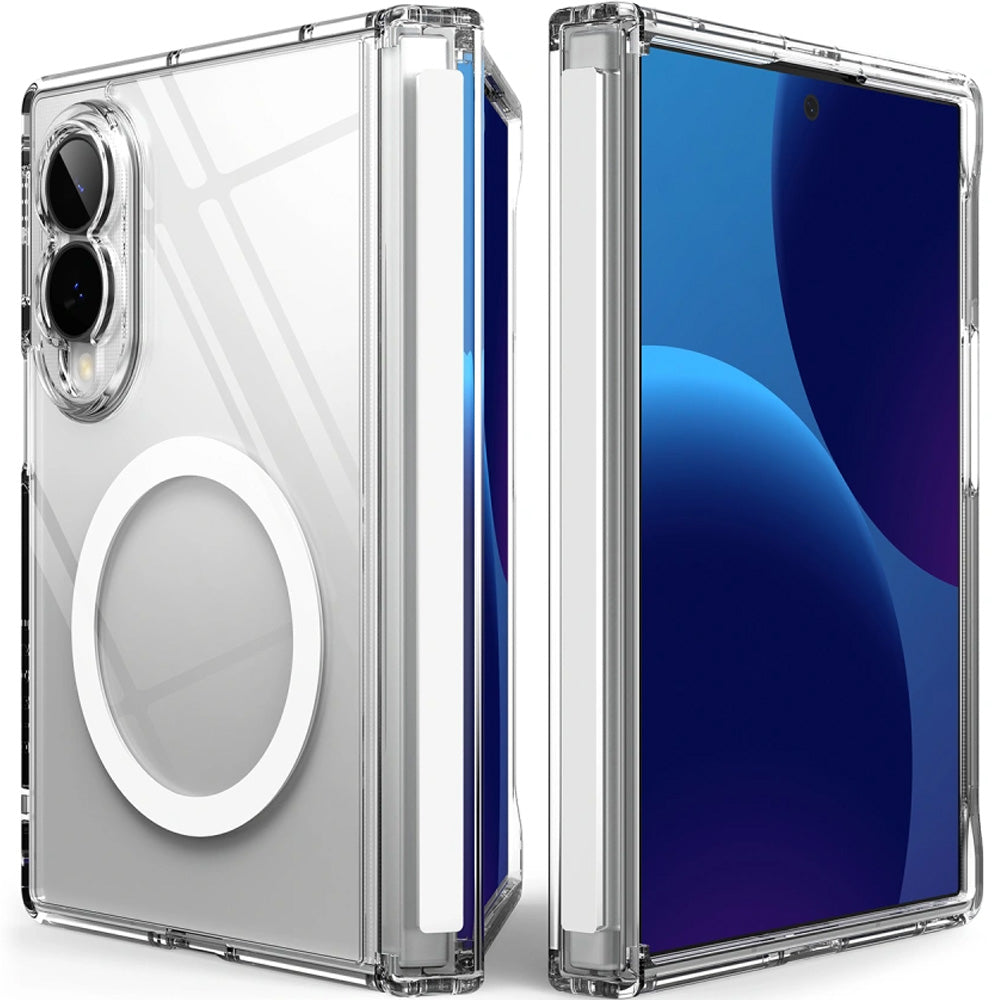 Handyhülle für Galaxy Z Fold8, Ringke Fusion Flap Magnetic mit MagSafe, Transparent (1/9)