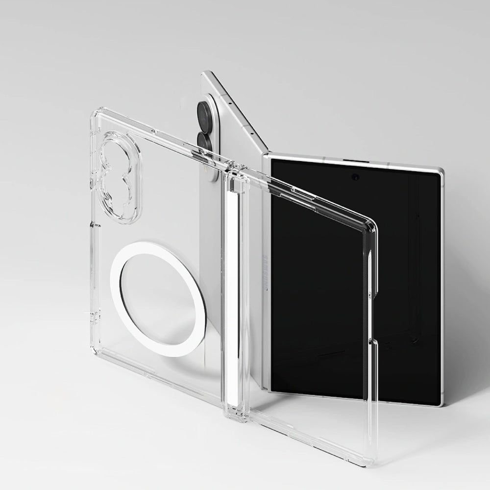 Handyhülle für Galaxy Z Fold8, Ringke Fusion Flap Magnetic mit MagSafe, Transparent (6/9)