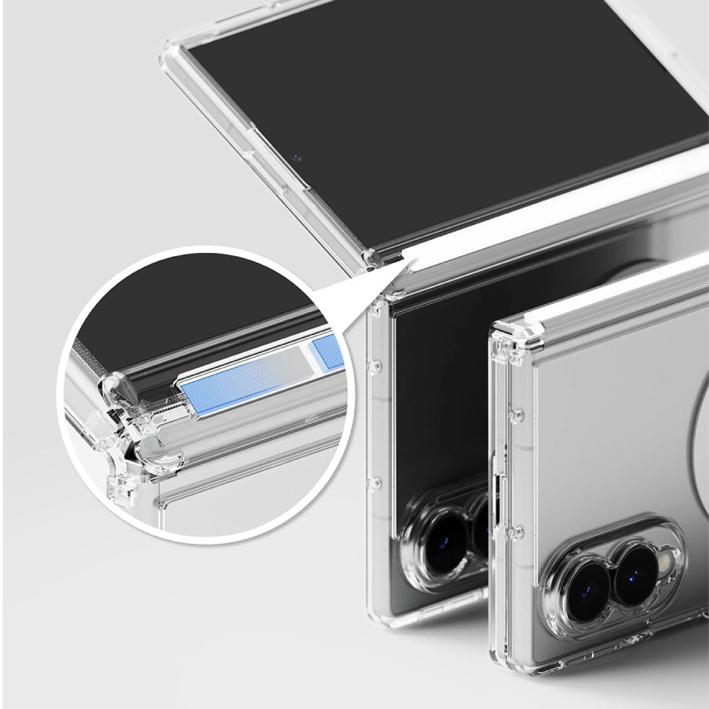 Handyhülle für Galaxy Z Fold8, Ringke Fusion Flap Magnetic mit MagSafe, Transparent (7/9)