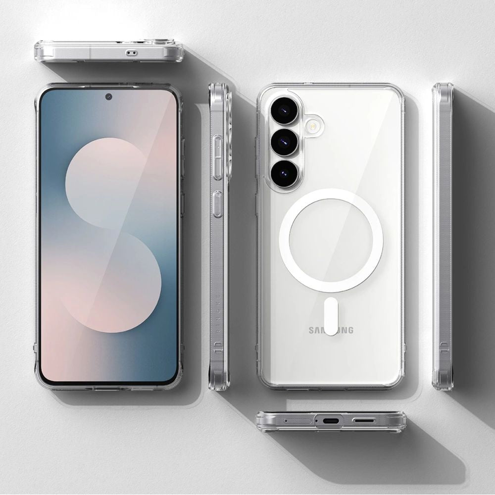 Handyhülle für Galaxy S25 FE, Ringke Fusion Magnetic mit MagSafe, Transparent