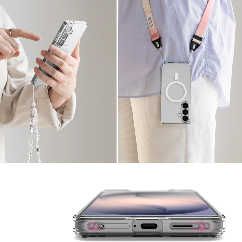Handyhülle für Galaxy S26 Plus, Ringke Fusion Magnetic mit MagSafe, Transparent