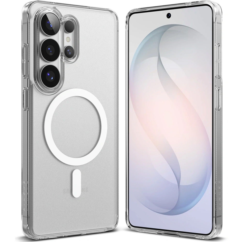 Handyhülle für Galaxy S26 Ultra, Ringke Fusion Magnetic mit MagSafe, Transluzent mit Weiß