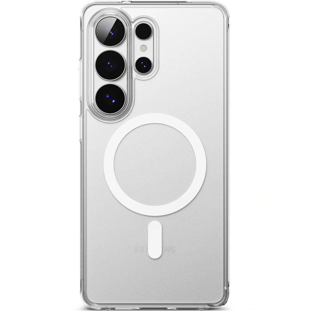 Handyhülle für Galaxy S26 Ultra, Ringke Fusion Magnetic mit MagSafe, Transluzent mit Weiß