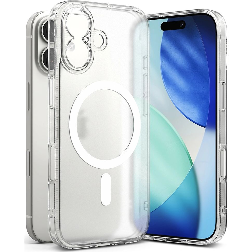 Handyhülle für iPhone 17, Ringke Fusion Magnetic mit MagSafe, Transparent Matt