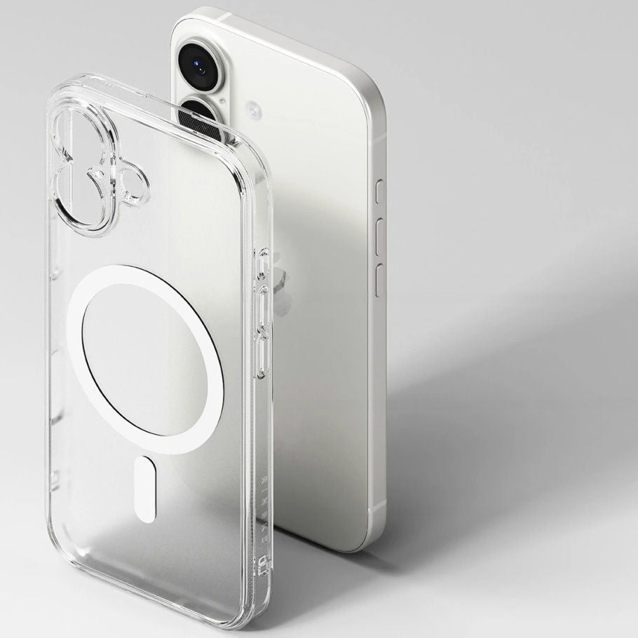 Handyhülle für iPhone 17, Ringke Fusion Magnetic mit MagSafe, Transparent Matt