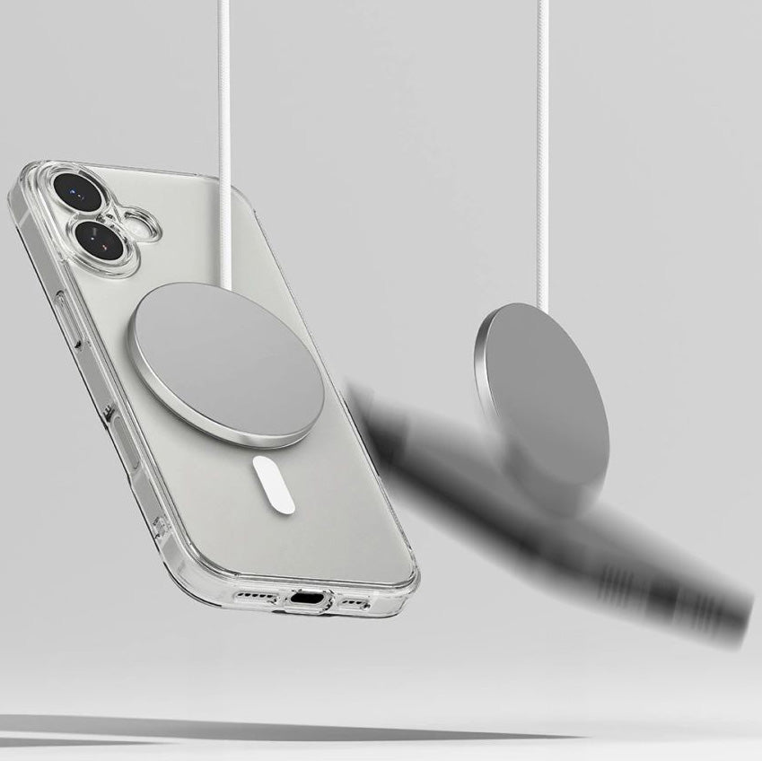 Handyhülle für iPhone 17, Ringke Fusion Magnetic mit MagSafe, Transparent Matt