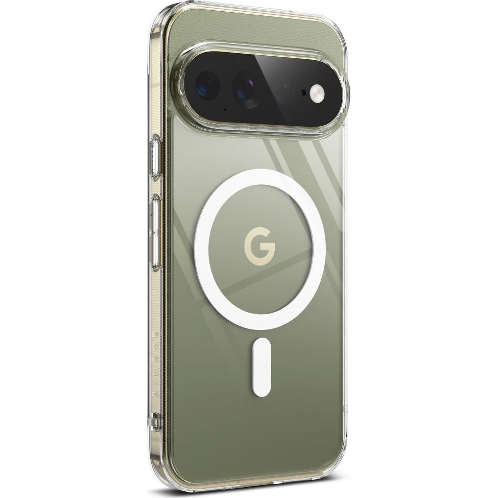 Handyhülle für Google Pixel 11 Pro XL, Ringke Fusion Magnetic mit MagSafe, Transparent und Weiß