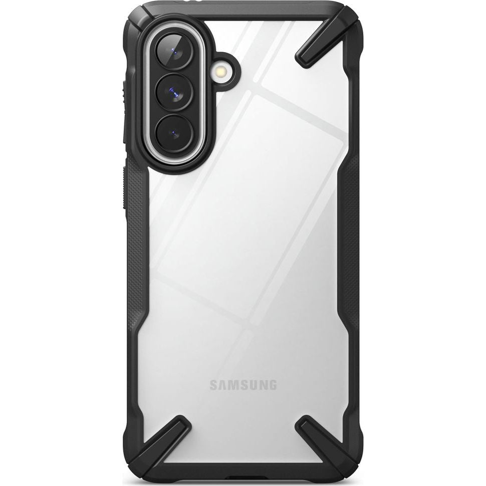Handyhülle für Galaxy A57 5G, Ringke Fusion X, Transparent mit schwarzen Rahmen