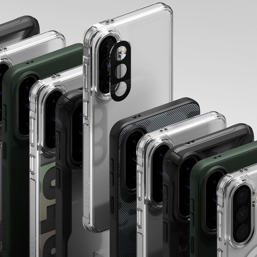 Handyhülle für Galaxy A57 5G, Ringke Fusion X, Schwarz mit Moro-Muster