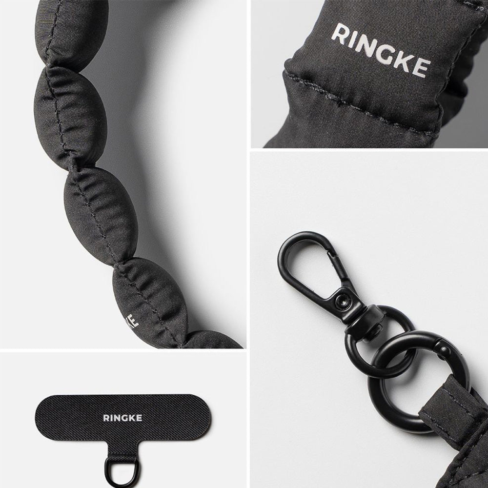 Universal-Handyband für das Handgelenk, Ringke Holder and Puffer Hand Strap, Schwarz