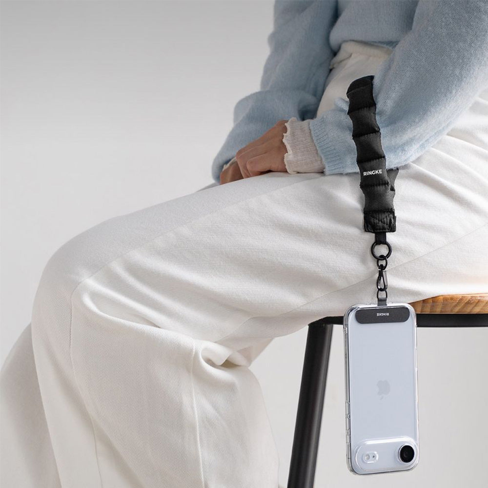 Universal-Handyband für das Handgelenk, Ringke Holder and Puffer Hand Strap, Schwarz