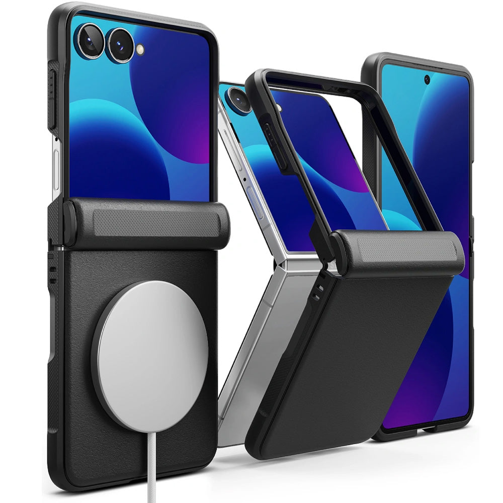 Handyhülle für Galaxy Z Flip8, Ringke Onyx Flap Magnetic mit MagSafe, Schwarz (1/10)