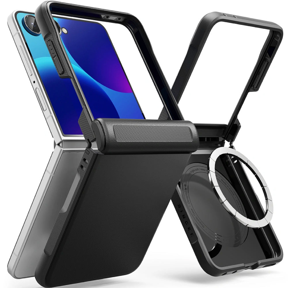 Handyhülle für Galaxy Z Flip8, Ringke Onyx Flap Magnetic mit MagSafe, Schwarz (2/10)