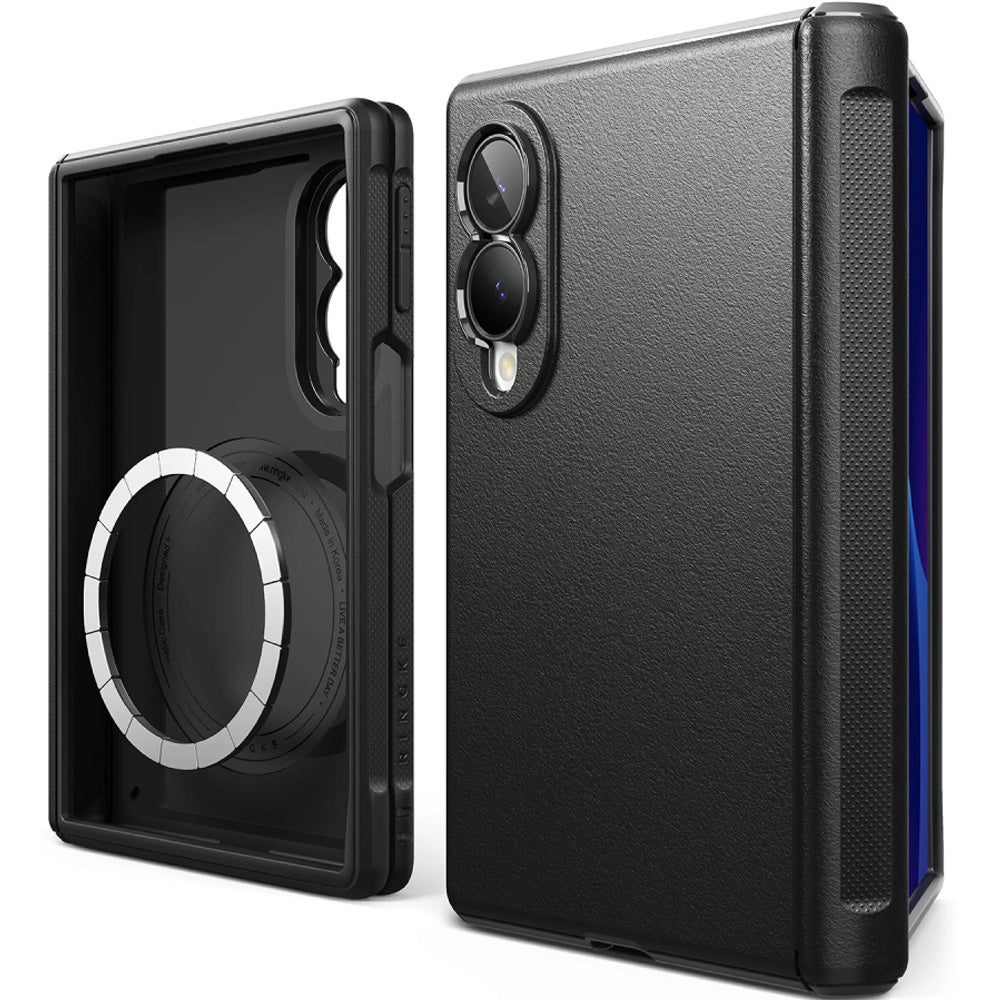 Handyhülle für Galaxy Z Fold8, Ringke Onyx Flap Magnetic mit MagSafe, Schwarz (3/8)