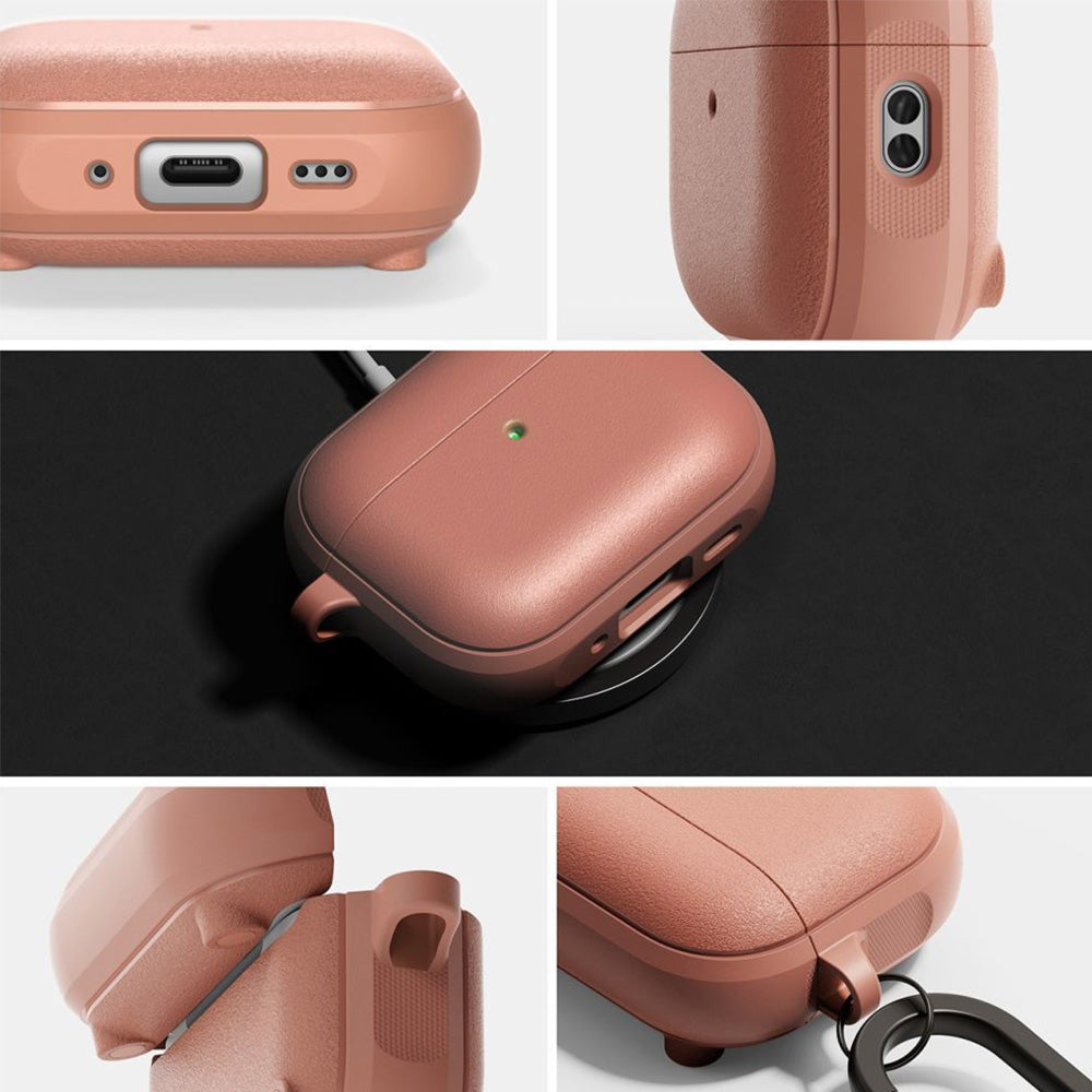 Schutzhülle für AirPods Pro 3, Ringke Onyx Magnetic mit MagSafe, Dunkelrosa