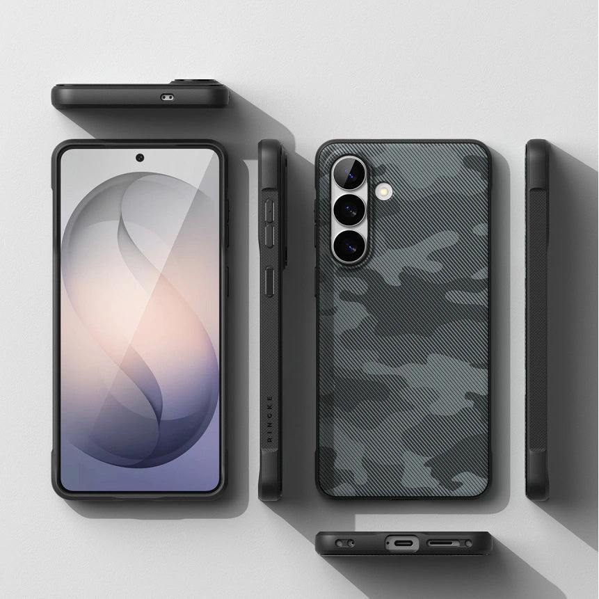 Handyhülle für Galaxy S26, Ringke Onyx Magnetic, Grau-schwarze Tarnfarbe