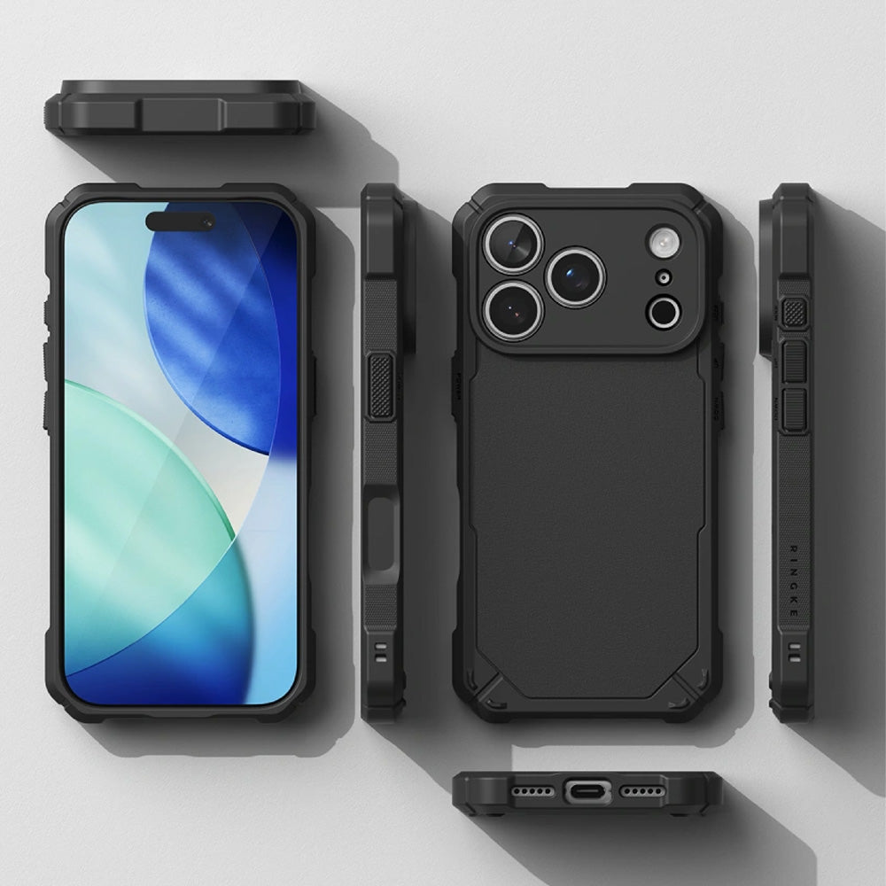 Handyhülle für iPhone 18 Pro / 17 Pro, Ringke Rugged Gear Magnetic mit MagSafe, Schwarz (3/7)