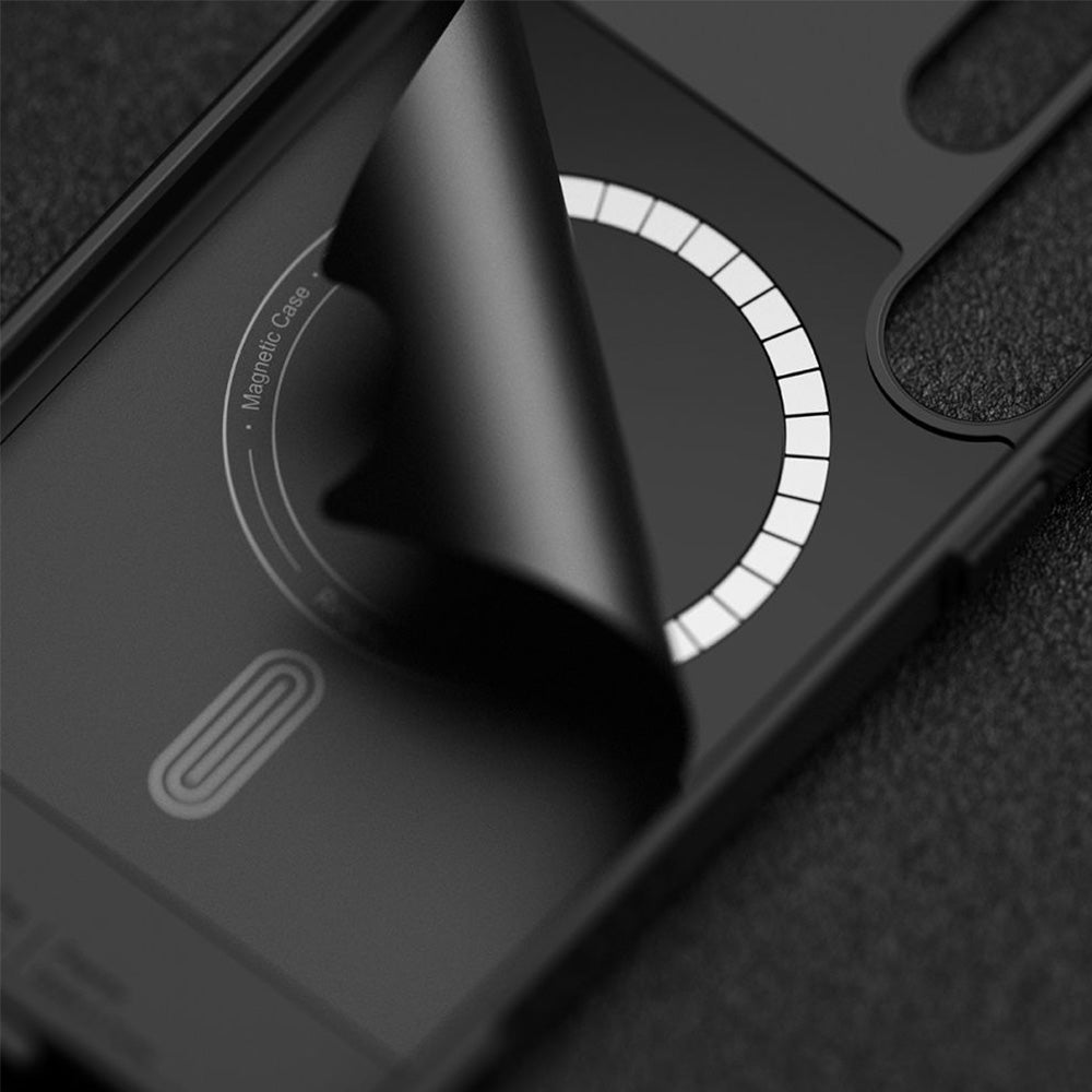 Handyhülle für Galaxy S25 Ultra, Ringke Rugged Gear Magnetic, Dunkelgrau-Schwarze Tarnfarbe