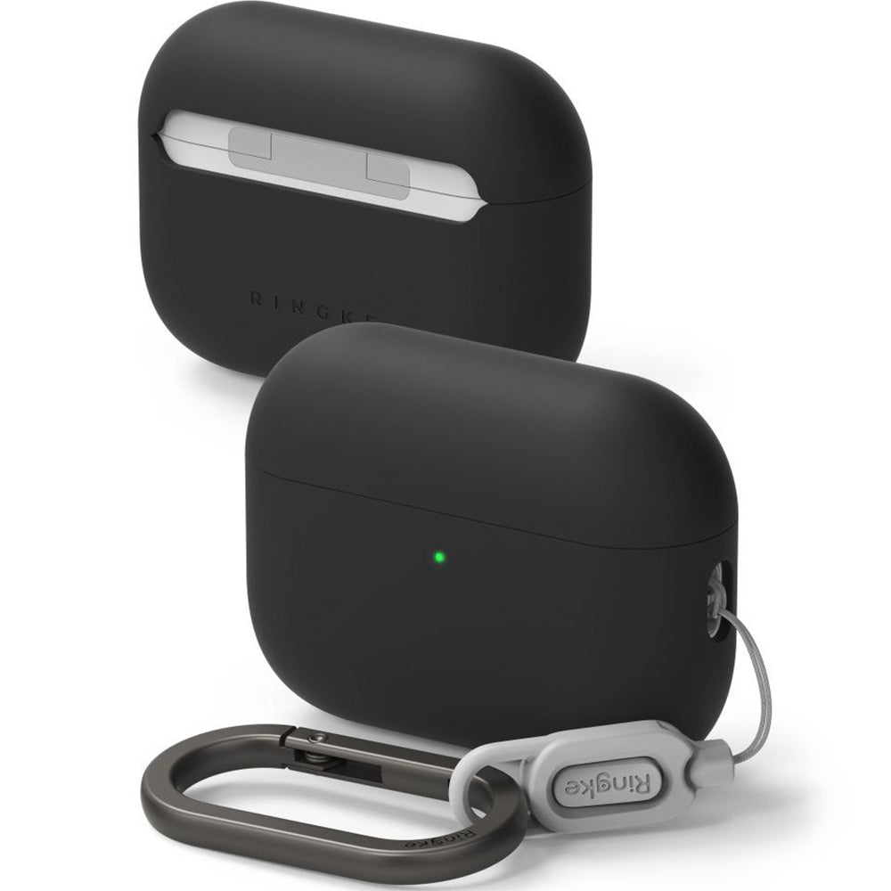 Schutzhülle für Apple AirPods Pro 3, Ringke Silicone, Schwarz