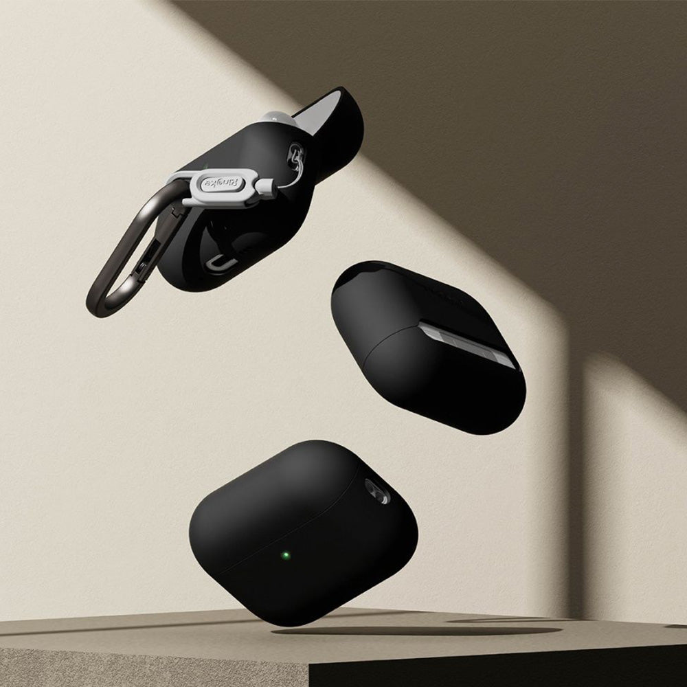 Schutzhülle für Apple AirPods Pro 3, Ringke Silicone, Schwarz